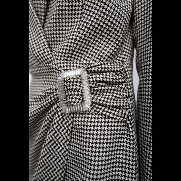 NWT ZARA HOUNDSTOOTH BLAZER DRESS - Picture 6 of 11